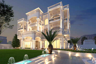 Exterior, Lighting Designs by Architect Omroz Studio, Gurugram | Kolo