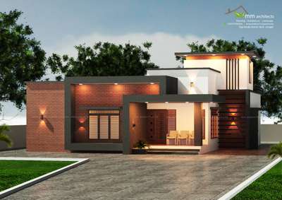 Exterior Designs by 3D & CAD outline architects, Kannur | Kolo