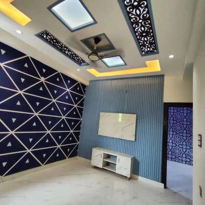Ceiling, Living, Storage Designs by Contractor Arun civil construction Pvt, Gautam Buddh Nagar | Kolo
