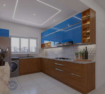 Kitchen, Storage, Window Designs by Interior Designer justine George, Ernakulam | Kolo