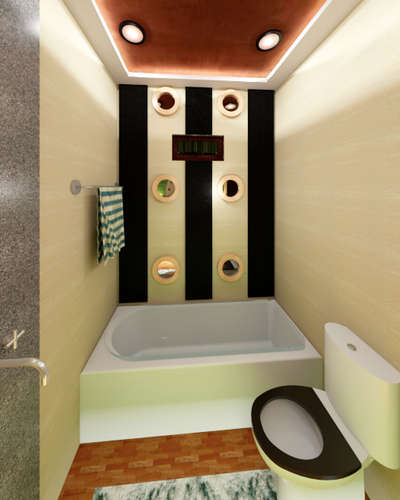 Bathroom, Wall Designs by Civil Engineer Abhishek  K, Jodhpur | Kolo