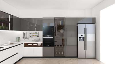 Kitchen, Storage Designs by 3D & CAD Kartik Sharma, Sikar | Kolo