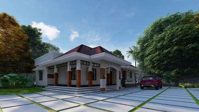 Exterior Designs by 3D & CAD Mubaris Hareef T, Kottayam | Kolo