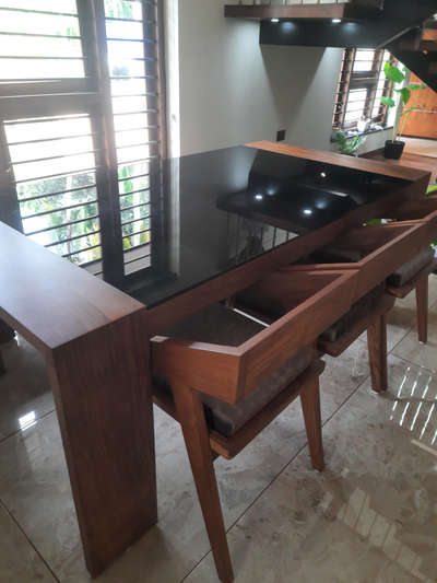 Dining, Furniture, Table, Window, Home Decor Designs by Civil Engineer Roy Kurian, Thiruvananthapuram | Kolo
