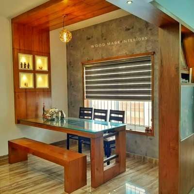 Ceiling, Dining, Furniture, Table, Window Designs by Interior Designer ASHEER PB, Thrissur | Kolo