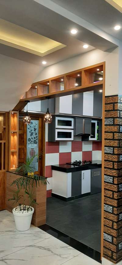 Lighting, Kitchen, Storage Designs by Carpenter sreeju c, Thiruvananthapuram | Kolo