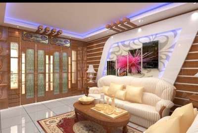 Ceiling, Furniture, Lighting, Living, Table Designs by Contractor Mandeep contractor , Rohtak | Kolo