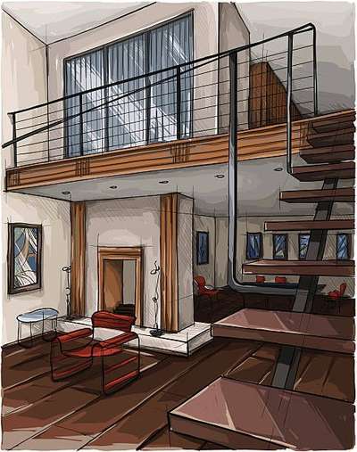 Staircase, Furniture, Living Designs by Interior Designer AR KRITIKA  Tyagi, Delhi | Kolo
