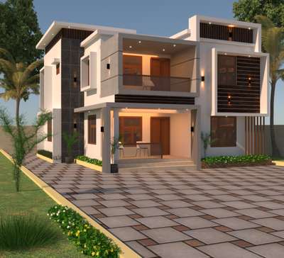 Exterior, Lighting Designs by Civil Engineer ck designs, Kozhikode | Kolo