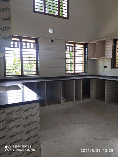 Kitchen, Storage, Window, Flooring Designs by Contractor D I F I T INTERIOR WORK, Kozhikode | Kolo