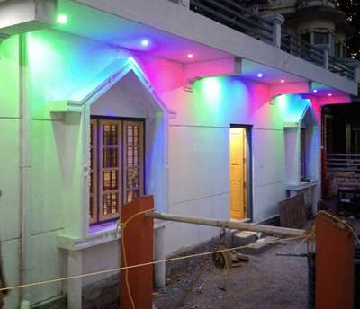 Exterior, Lighting Designs by Electric Works Maneesh kalanjoor, Pathanamthitta | Kolo