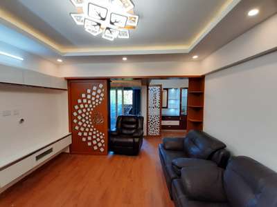 Living, Lighting, Furniture, Storage, Ceiling, Flooring Designs by Interior Designer Manoj Das, Thiruvananthapuram | Kolo