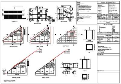 Plans Designs by Civil Engineer Sofiya Simon P, Thrissur | Kolo