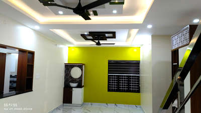 Ceiling, Dining, Lighting, Window, Storage Designs by Civil Engineer Vishnu P J, Kollam | Kolo