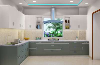 Kitchen, Lighting, Storage Designs by Interior Designer Meenal Garg, Delhi | Kolo