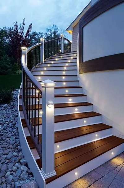 Staircase Designs by Architect Sumesh Kollam, Kollam | Kolo