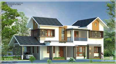 Exterior Designs by Civil Engineer Heaven Builders, Kozhikode | Kolo