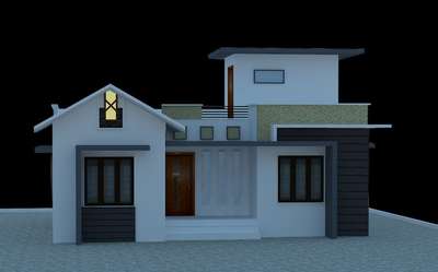 Exterior Designs by 3D & CAD kulsu home design, Malappuram | Kolo