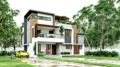 Exterior Designs by Civil Engineer Rohit G Nair, Idukki | Kolo