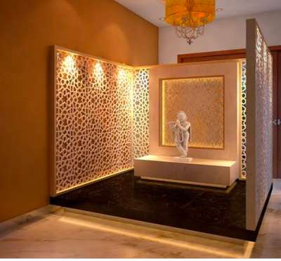 Lighting, Prayer Room, Storage Designs by Interior Designer sooken saifi, Ghaziabad | Kolo