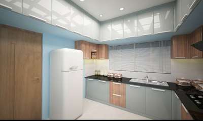 Kitchen, Lighting, Storage Designs by Interior Designer Skywood  interiors , Pathanamthitta | Kolo