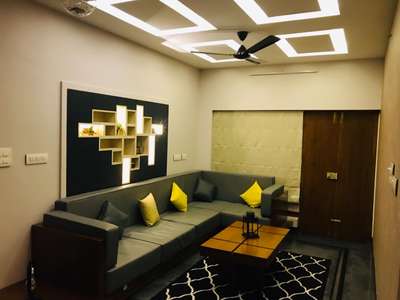 Living, Lighting, Furniture, Table, Storage, Ceiling Designs by Interior Designer Mohammed Hisham, Kozhikode | Kolo