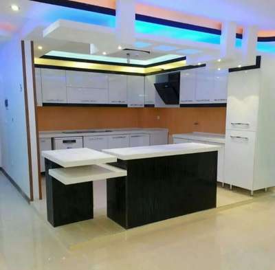 Kitchen, Lighting, Storage Designs by Interior Designer ER Gaurav Arya, Ghaziabad | Kolo