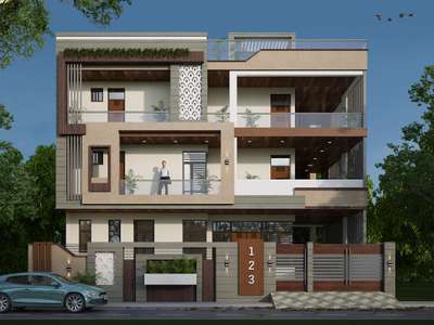 Exterior Designs by 3D & CAD jslee 3d  designer, Jaipur | Kolo
