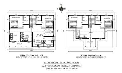 Plans Designs by Civil Engineer Akhila Vinod, Kottayam | Kolo