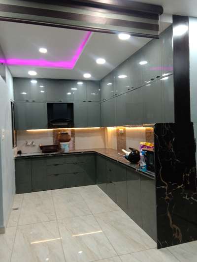 Kitchen, Lighting, Storage Designs by Contractor imran Afzal, Bhopal | Kolo