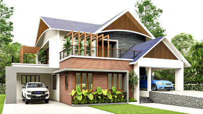 Exterior Designs by Civil Engineer Rohit G Nair, Idukki | Kolo