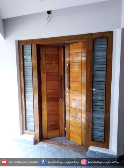 Door Designs by Civil Engineer Jasim Anamangadan, Malappuram | Kolo