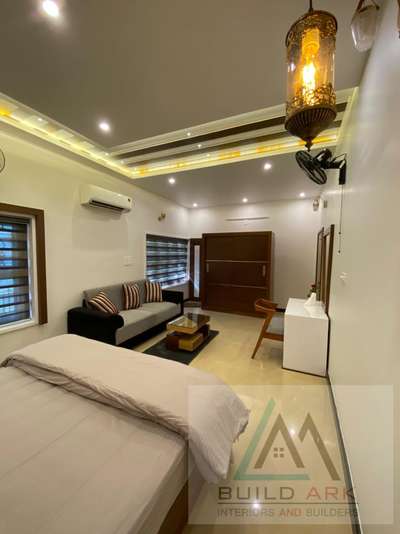 Ceiling, Lighting, Bedroom, Furniture, Storage Designs by Interior Designer Build Ark interiors  Builders, Kannur | Kolo
