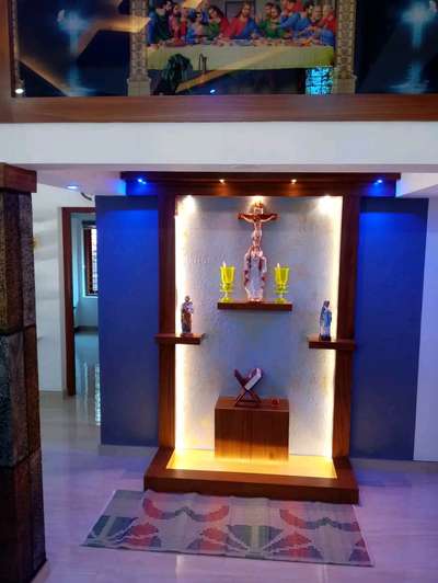 Prayer Room Designs by Interior Designer santhosh S, Pathanamthitta | Kolo