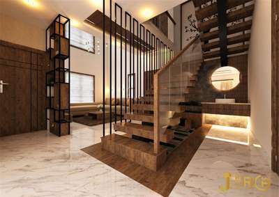 Staircase Designs by Architect sona mariya, Malappuram | Kolo