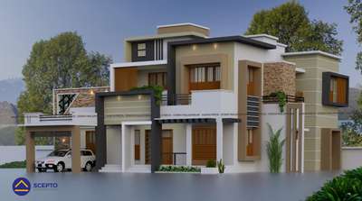 Exterior, Plans Designs by Architect muhammed shahid, Malappuram | Kolo