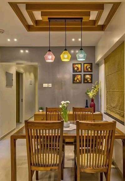 Ceiling, Dining, Furniture, Table Designs by Architect Architect  Shubham Tiwari, Meerut | Kolo