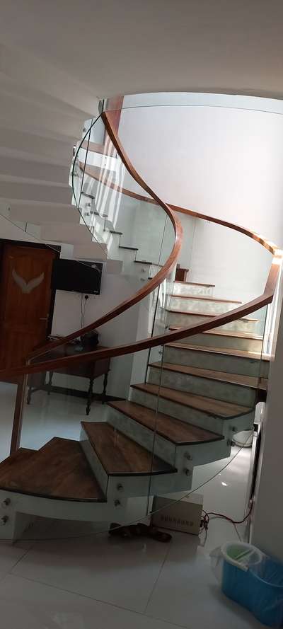 Staircase Designs by Contractor ajin jose, Kozhikode | Kolo