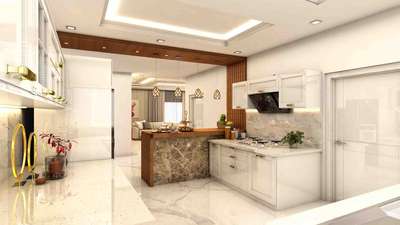 Lighting, Ceiling, Storage, Home Decor, Kitchen Designs by Civil Engineer BEN THOMAS, Pathanamthitta | Kolo