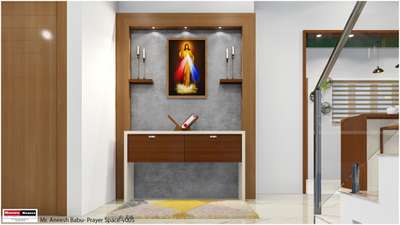 Prayer Room, Storage Designs by Architect morrow home designs , Thiruvananthapuram | Kolo