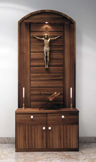 Prayer Room, Storage Designs by Interior Designer Chavadi  Interiors, Kasaragod | Kolo