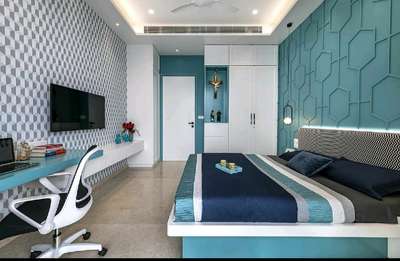 Bedroom, Furniture, Storage, Lighting Designs by Interior Designer Vipin Kumar Pandey, Gurugram | Kolo