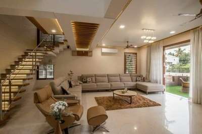 Furniture, Lighting, Living, Home Decor, Staircase, Table Designs by Contractor Coluar Decoretar Sharma Painter Indore, Indore | Kolo