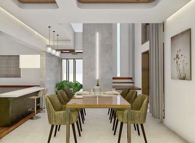 Furniture, Dining, Lighting, Table Designs by Architect FAAD Concept Architects, Thrissur | Kolo