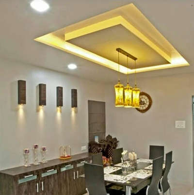 Ceiling, Dining, Furniture, Storage, Table Designs by Contractor Umar Saifi, Ghaziabad | Kolo