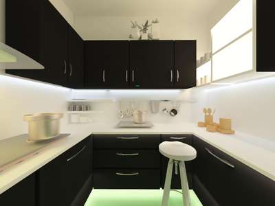 Kitchen, Storage Designs by Architect Architect Rishabh Gupta, Ghaziabad | Kolo