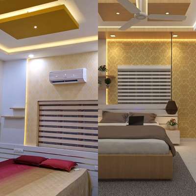 Bedroom, Lighting, Wall Designs by Interior Designer DCRAFT BUILDERs, Thrissur | Kolo