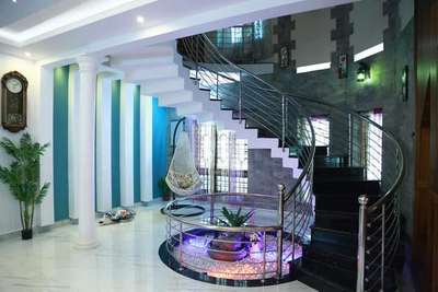 Furniture, Lighting, Wall, Flooring, Staircase Designs by Civil Engineer Sreenivasan K Sreenivasan, Idukki | Kolo