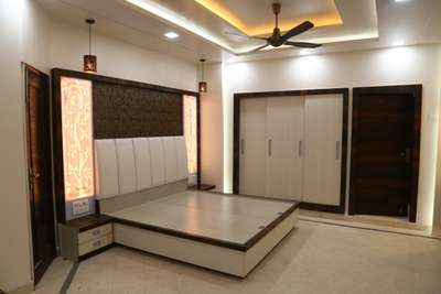 Ceiling, Furniture, Storage, Bedroom, Lighting Designs by Contractor Nishant Dhiman, Delhi | Kolo