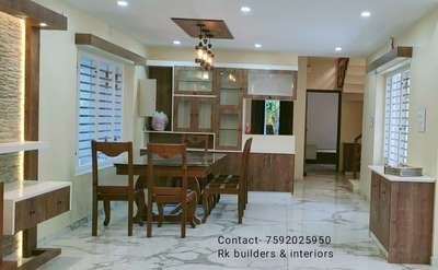 Dining, Furniture, Table, Storage, Ceiling, Lighting Designs by Civil Engineer vyshnav  Thrissur, Thrissur | Kolo